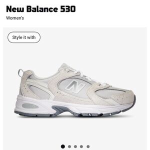 New Balance Gray 530 Sneakers Retro-Inspired Design